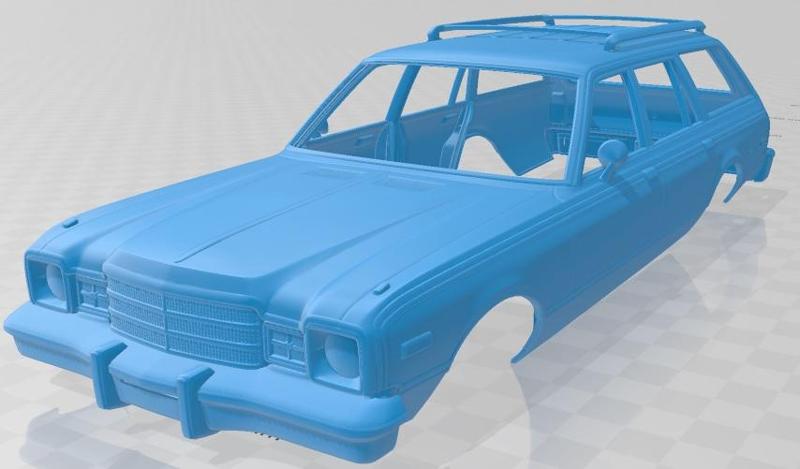 Plymouth Volare Wagon 1976 Printable Body Car