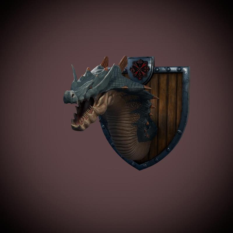 Lagiacrus head bust
