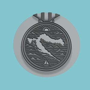 Croatia Map Medallion CNC Croatia 3d CNC Model
