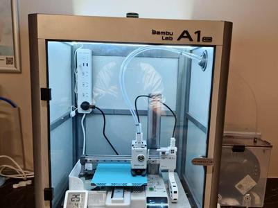 Custom Bambu logo enclosure, includes locating pieces  (Enclosure files are uploaded, see description URL for details)