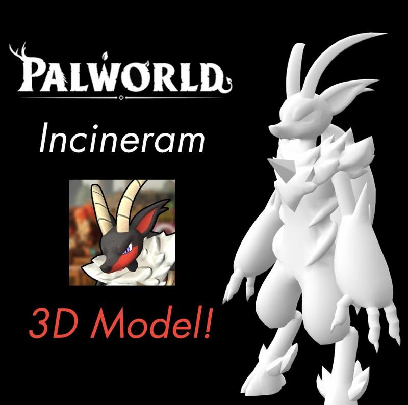 Incineram 3D Model! - Palworld