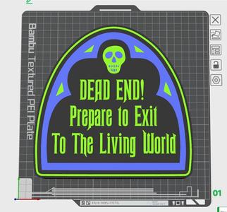 Haunted Mansion Dead End Lightbox