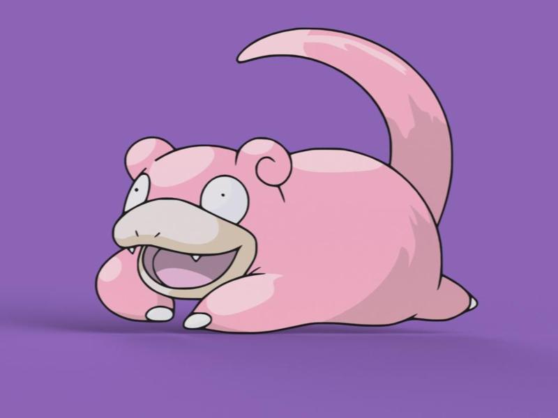 Slowpoke Wall Art