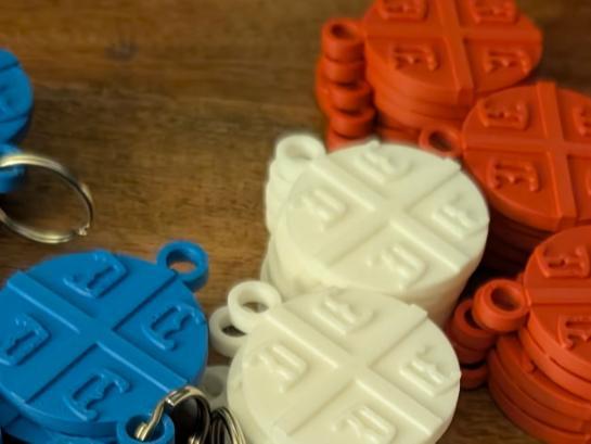 Serbian Crest Keychain