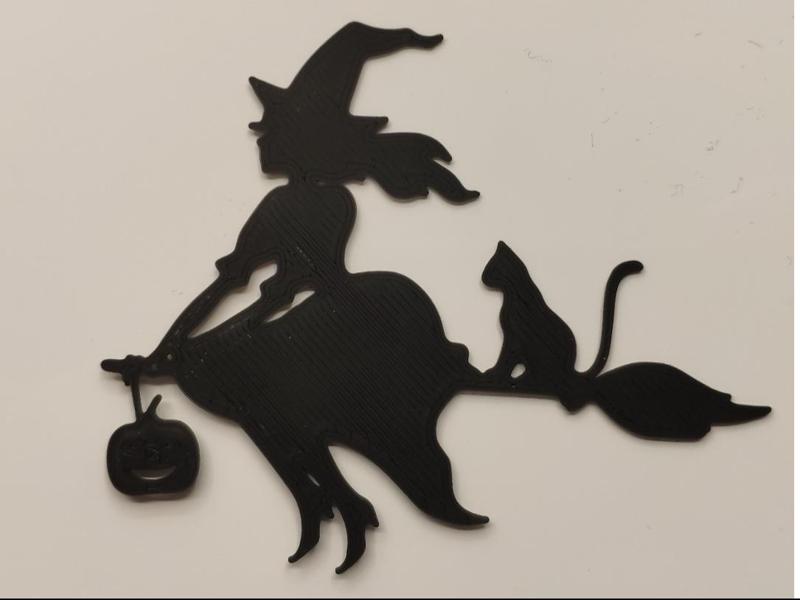 Halloween decoration - witch sticker