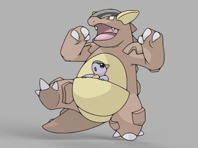 Kangaskhan Wall Art