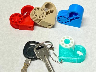 Heart Fidget Clicker KeyChain 