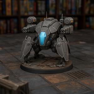 Aegis – Cyberpunk Defender Drone Mech - Battletech - 65mm - 28mm Scale
