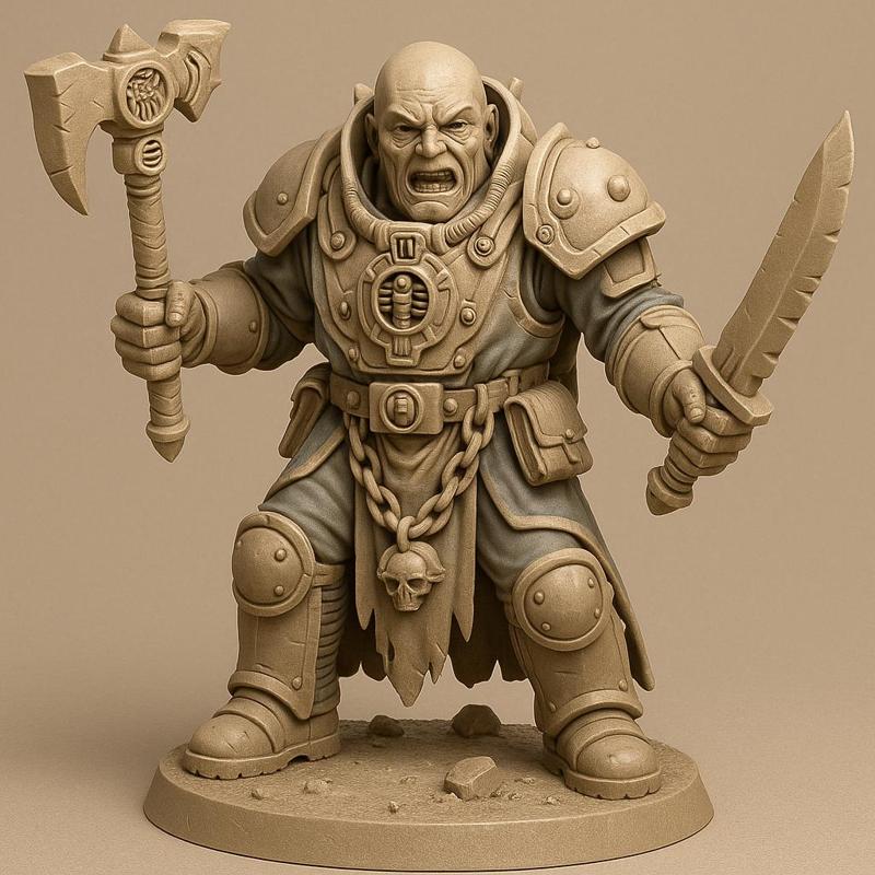 Brood Primus – Genestealer Cults Brood Primus War-Hammer Miniature Boss (28 mm Scale, ~80 mm Figure)
