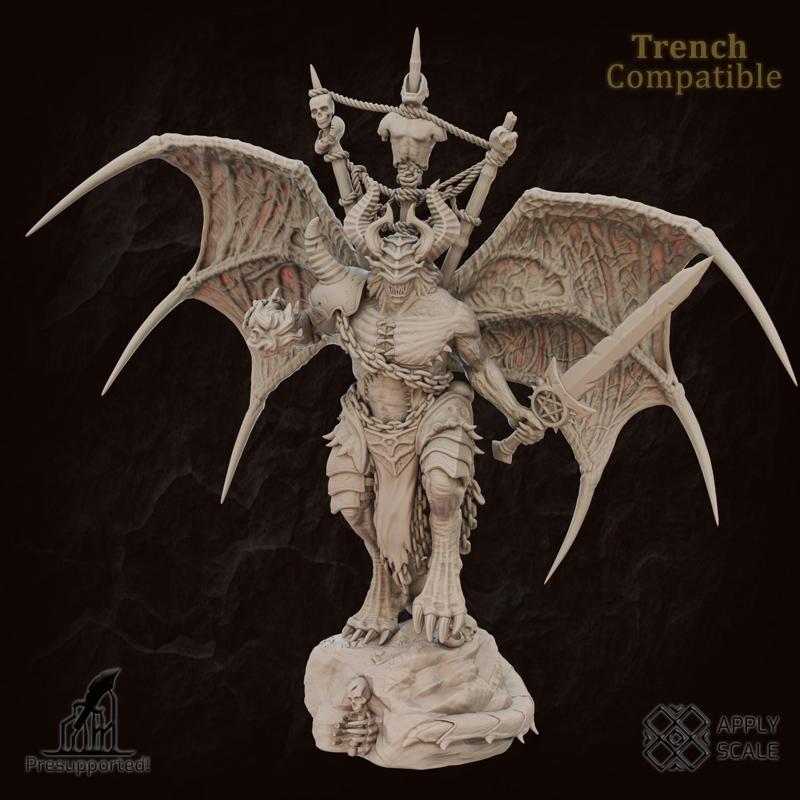 The Court - Preator Demon Warrior (monster, wargaming, trench, dnd, tabletop)