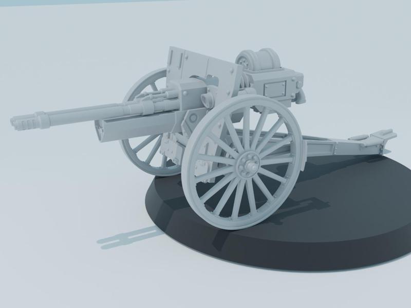 French M1897 75mm Field Gun Military Cannon
