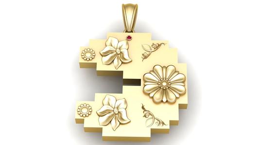 modern floral design  3D printable model