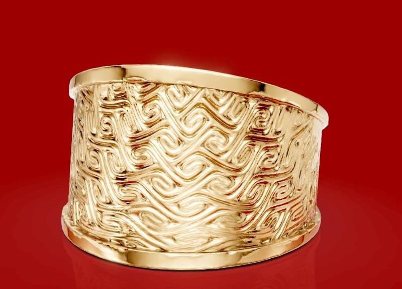 Art Deco Geometric Pattern 2 ring