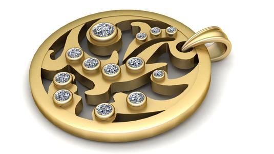 Round Pendant 3d printable model