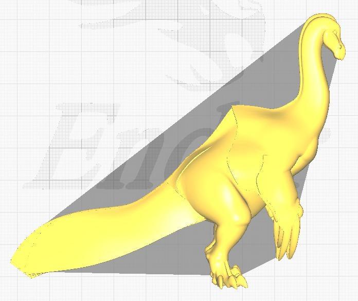 model represents the enigmatic Therizinosaurus