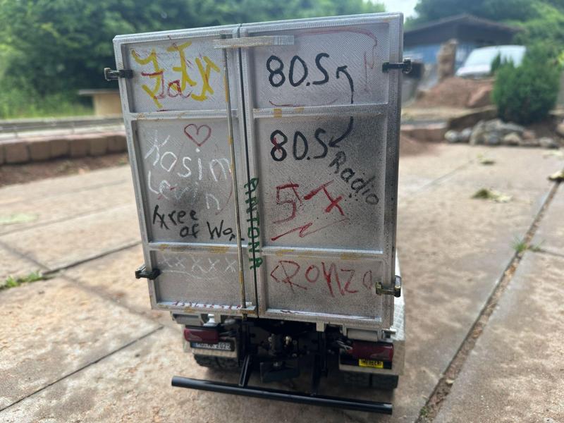 Lesu glass container roll-off skip 36m³