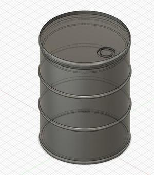 Barrel with lid