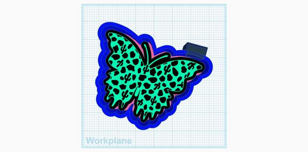 Cactus cow print Butterfly