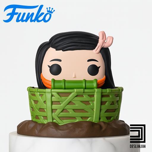 NEZUKO IN BASKET DEMON SLAYER FUNKO POP TOYART STL