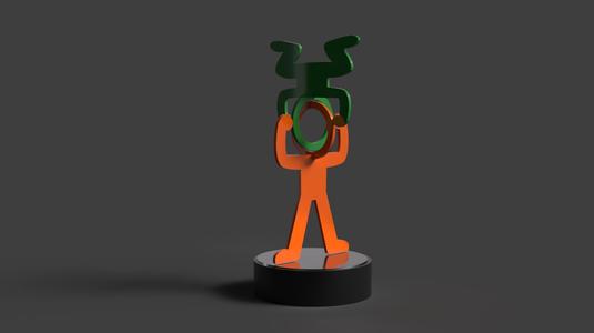 Keith Haring Head Stand