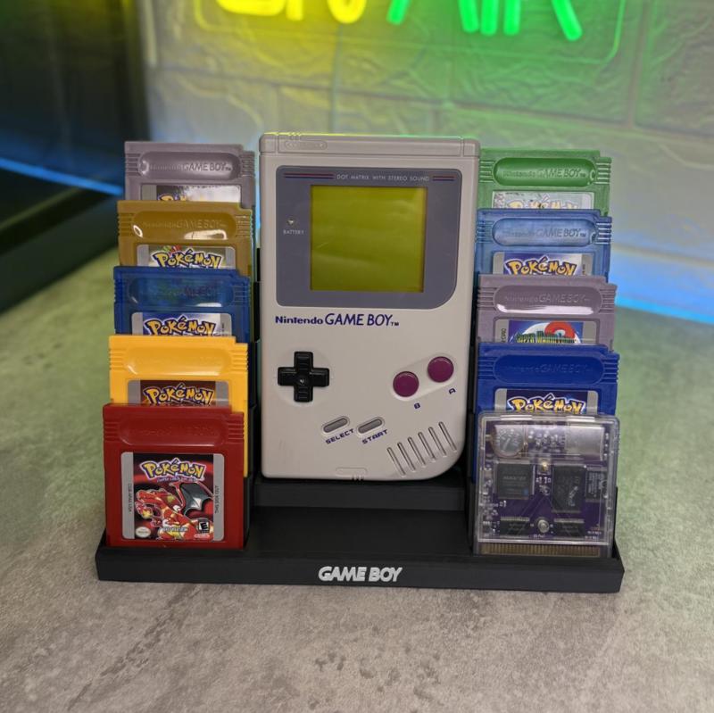 GAMEBOY CLASSIC - DMG01 STAND WITH 10X GAME CARTRIDGES HOLDER