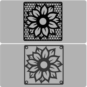 🌻 Kit - Sunflower Fan Grill (Open Grid + Honeycomb, both with Center Hole)