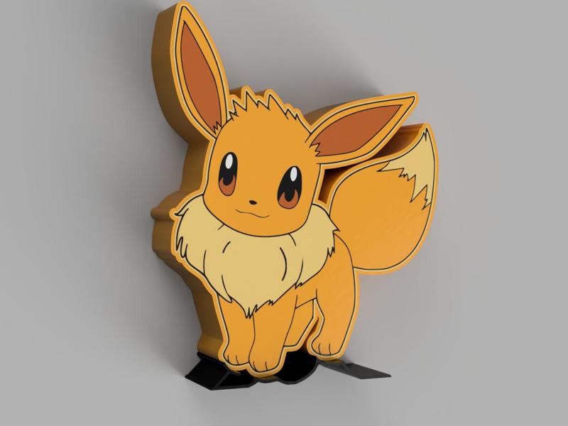 Pokemon Evoli Pokedex 133 Lightbox 1 or 2 AMS 