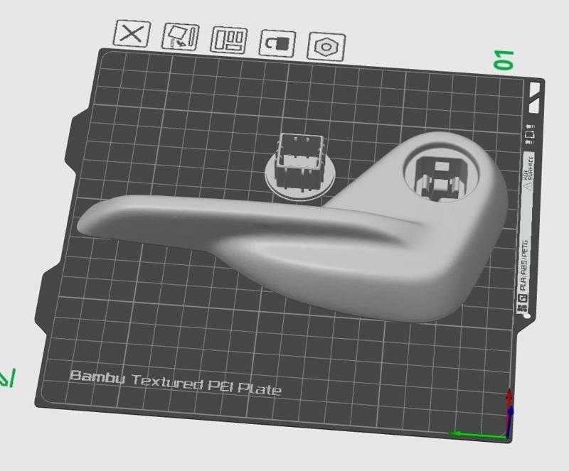 Rear Seat Release Handle for Peugeot 3008 / 5008 (3D Printable)
