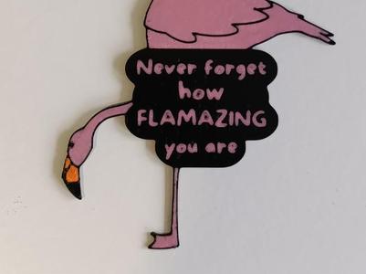 Flamingo Keychain