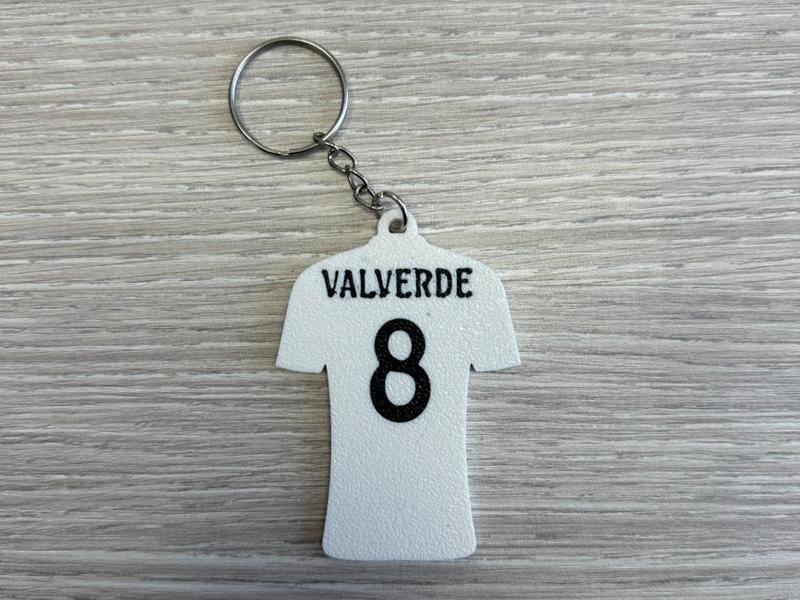 Federico Valverde T-Shirt Keychain - Real Madrid