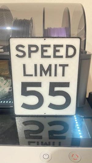 Speed limit 55 signal segnale velocità massima