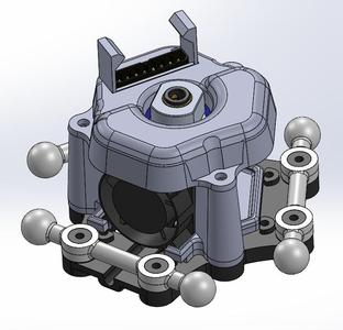 HE280 Hotend Whip Retention Clip for Rostock Max V3