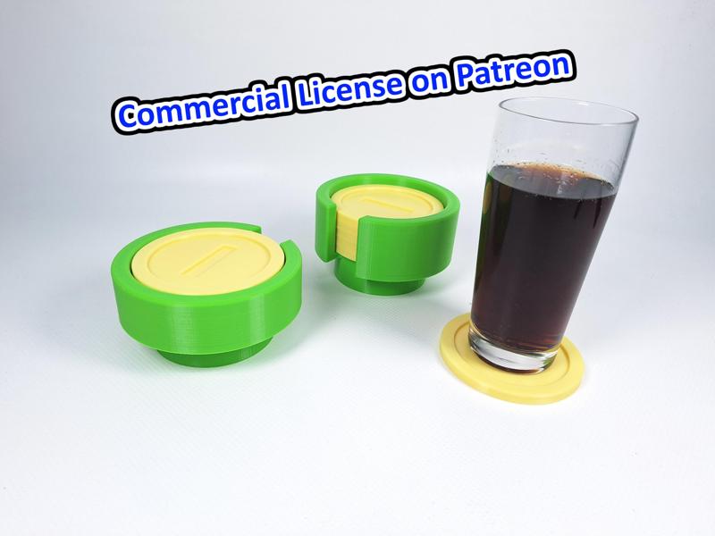 Mug coasters for gaming enjoyment - Mario-inspired