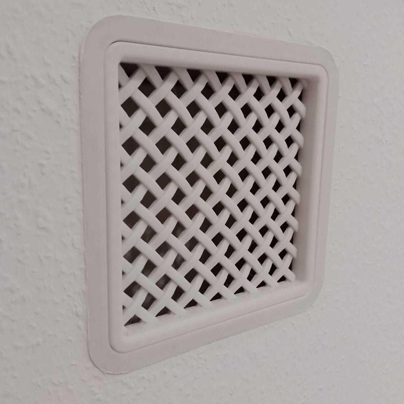 Dry wall frame for inspection and ventilation