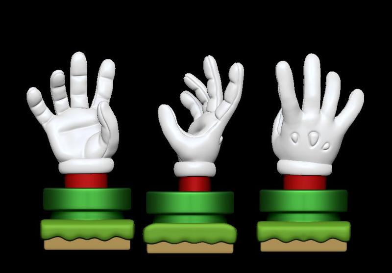 Super Mario hand joystick holder