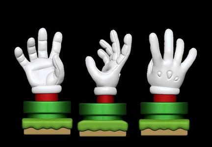 Super Mario hand joystick holder
