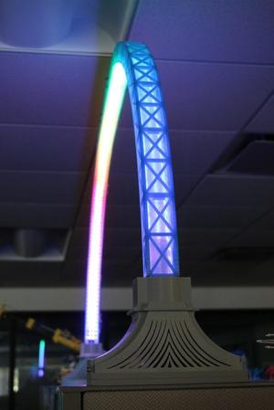 Enhanced LED Bridge Lamp + Billboard Sign
