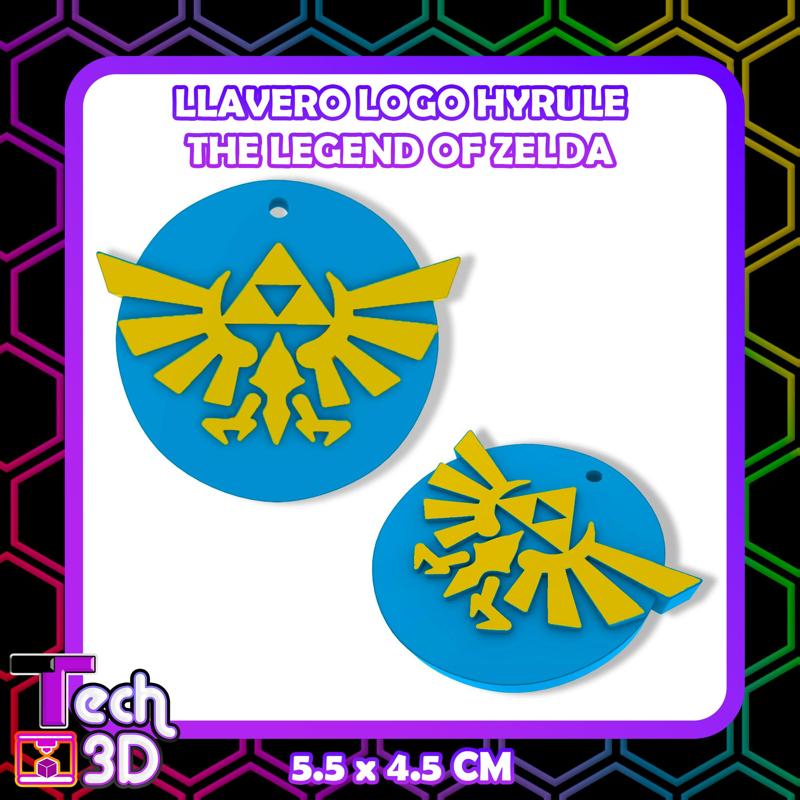 HYRULE ZELDA LOGO KEYCHAIN / THE LEGEND OF ZELDA KEYCHAIN