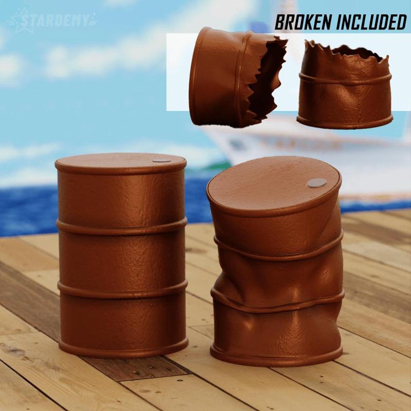 Oil Drum Barrel Street Fighter Diorama 1/12