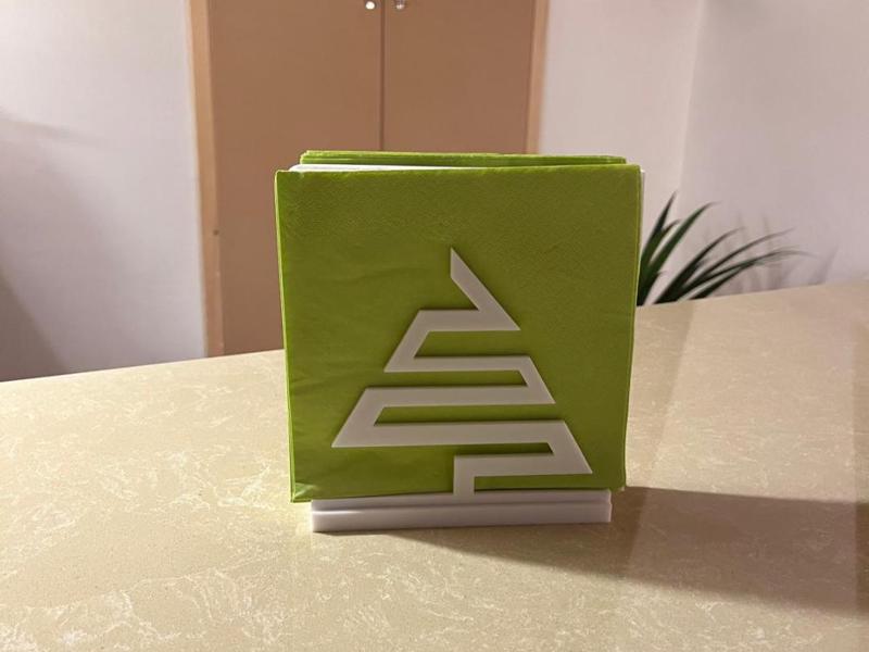 Modern Christmas napkin holder