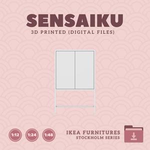 Miniature Replica 20. STOCKHOLM 2025 Cabinet for Miniature Dollhouse - IKEA - 3D Print Instant Download