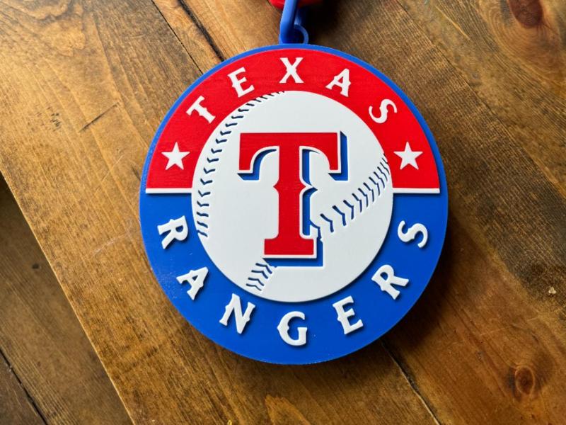 Texas Rangers Oversized Necklace / Turnover Chain