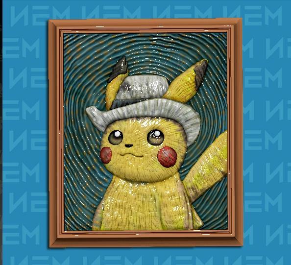 Pokemon Pikachu Van Gogh Museum