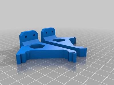 Surface Mount LCD Supports for Original Prusa i3 MK2 LCD Cover