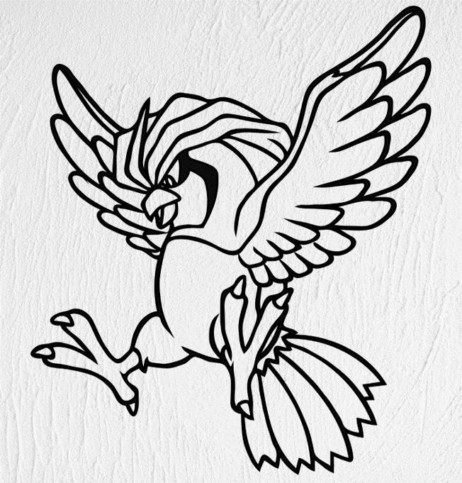 Pidgeot Wall Sticker - Wall Decoration Pokémon