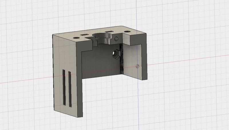 Graber I3 Greg's extruder support X-carrier
