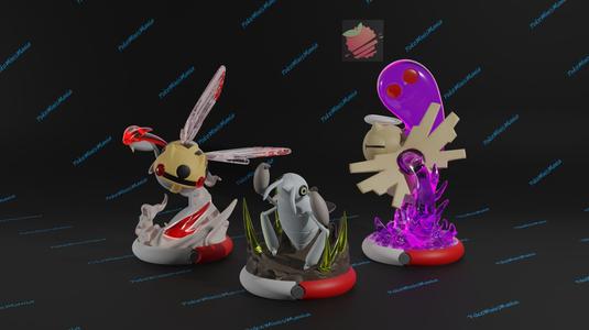 nincada, ninjask, shedinja 3d print model presupported