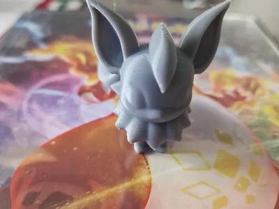 3D multicolored and single-color Pokemon fox