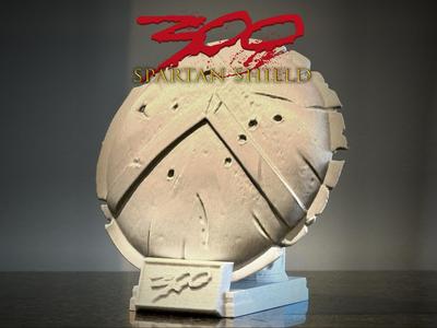 The 300 Battle Damaged Spartan Shield