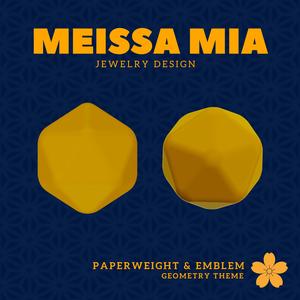 Twenty Faces of Balance – 3D Print File for Icosahedron Paperweight - Icosahedron Platonic solid - Icosahedron Paperweight  - Water Home Decoration